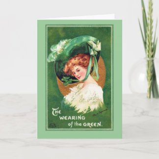 Carte pour notes de la Saint Patrick vintage
