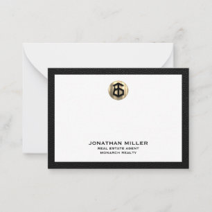 Carte pour notes de l'agent immobilier personnalis