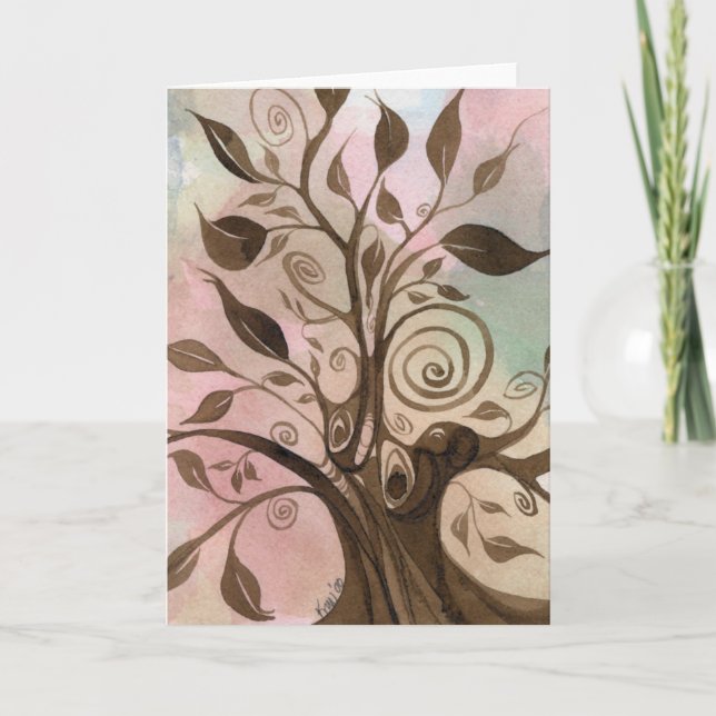 Carte pour notes de l'arbre de Whimsical (Devant)