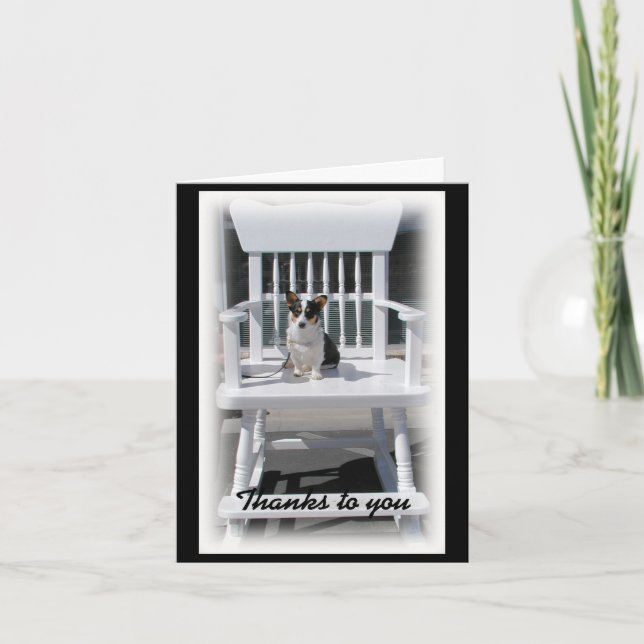 Carte pour notes de l'Merci gallois de Corgi (Devant)