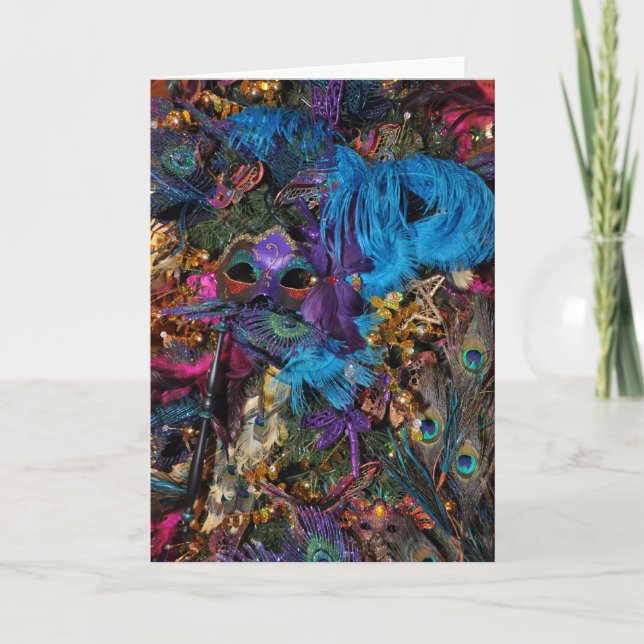 Carte pour notes de mardi gras/de Nouvelle-Orléans (Devant)