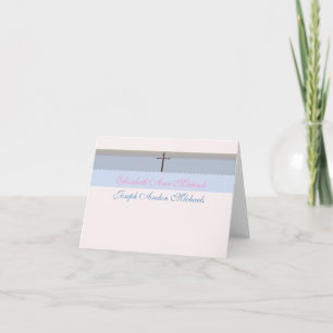 Carte pour notes de Merci de photo de bénédictions