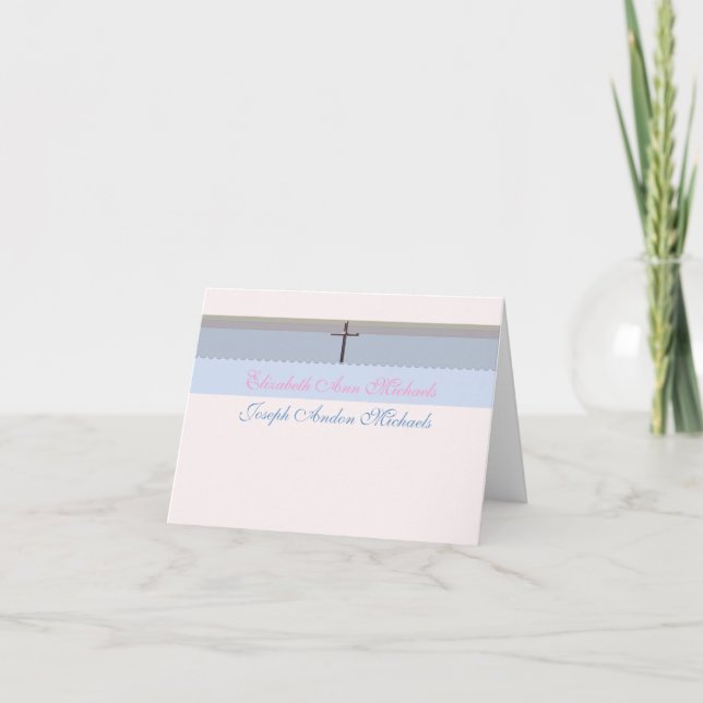 Carte pour notes de Merci de photo de bénédictions (Devant)
