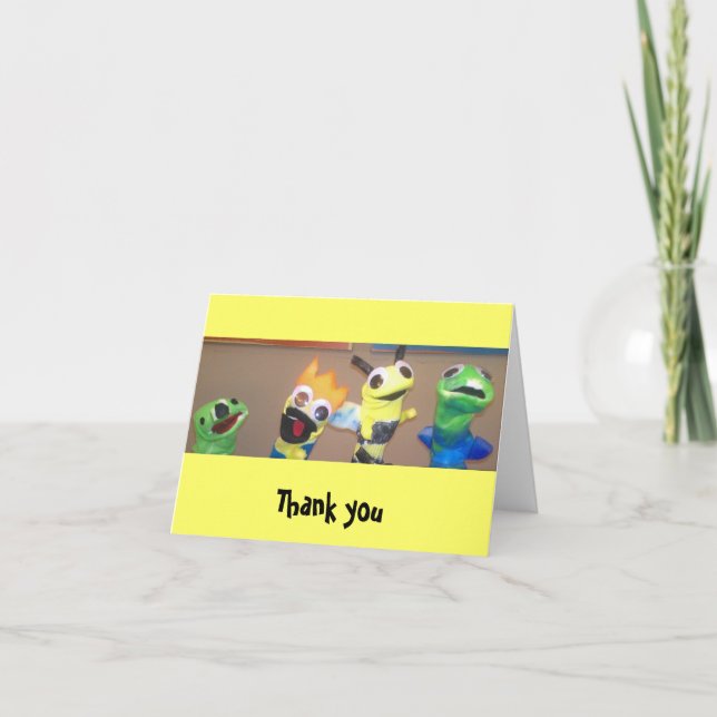 Carte pour notes de Merci d'enfants (Devant)