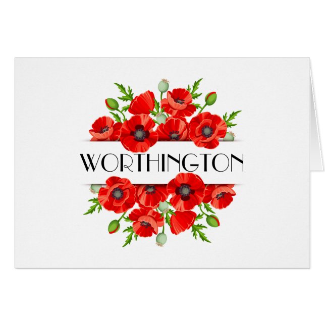 Carte pour notes de pavois (Devant Horizontal)