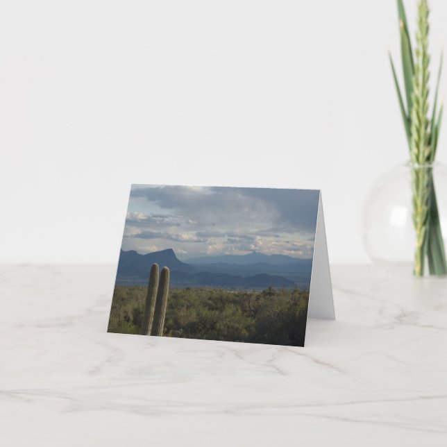 Carte pour notes de paysage de désert (Devant)