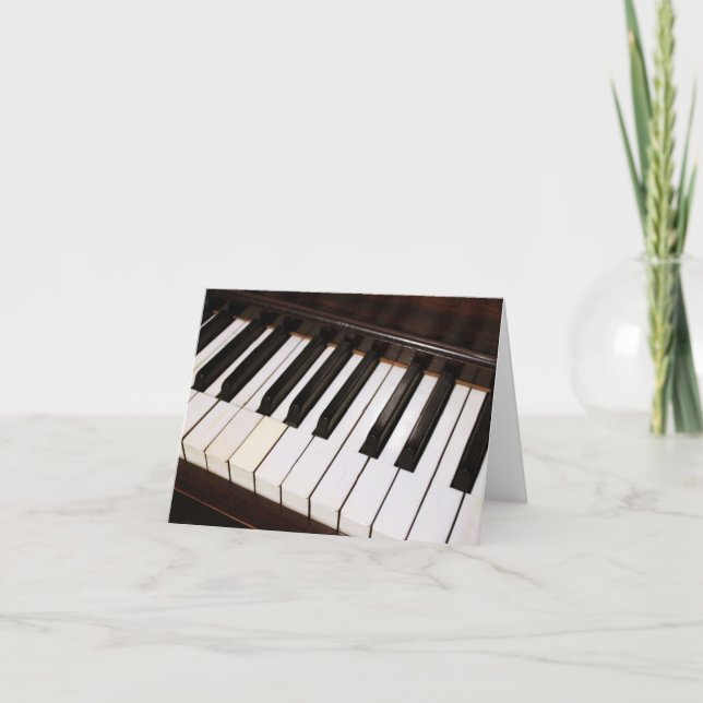 Carte pour notes de piano (Devant)