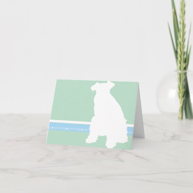 Carte pour notes de Schnauzer (Devant)