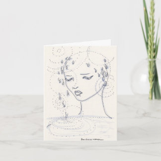 Carte pour notes de sympathie