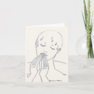 Carte pour notes de sympathie