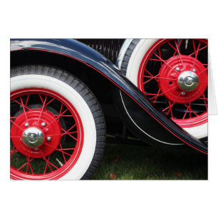 Carte pour notes de voiture Vintage