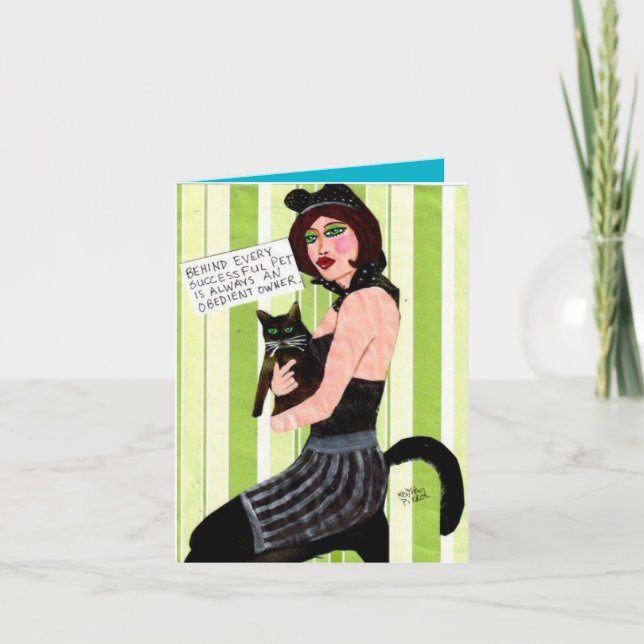 Carte pour notes-DERRIÈRE CHAQUE ANIMAL FAMILIER (Devant)