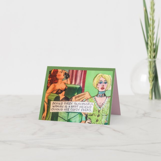 Carte pour notes derrière chaque femme qui réussit (Devant)