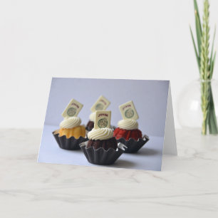 Carte pour notes des cupcakes Mah Jongg