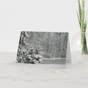 Carte pour notes des Evergreens d'hiver