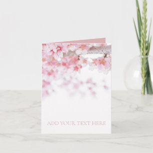 CARTE POUR NOTES DOSSIER : CHERRY BLOSSOM : PERSON
