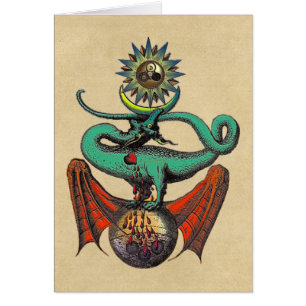 Carte pour notes Dragon de défilement Ripley