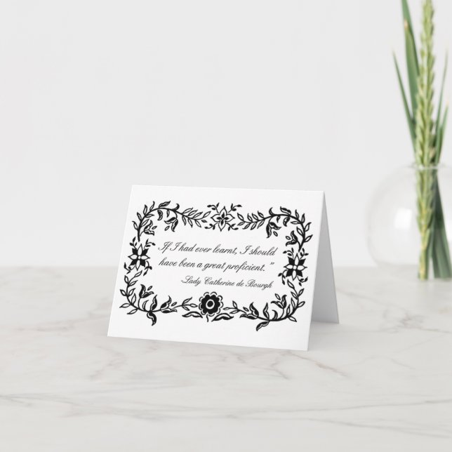 Carte pour notes drôle de citation de Madame (Devant)