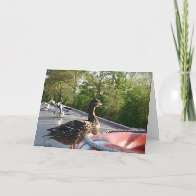 Carte pour notes du canal Wrenbury Duck Llangollen (Devant)