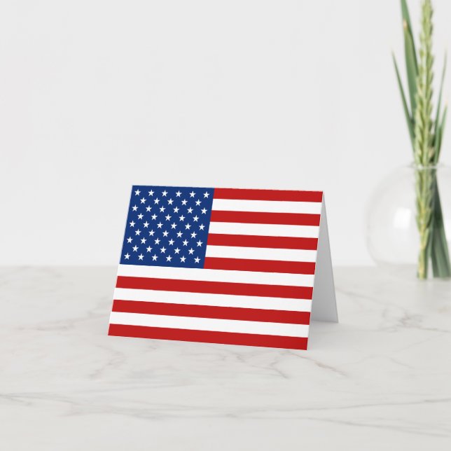 CARTE POUR NOTES du drapeau américain (Devant)