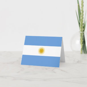 Carte pour notes du drapeau argentin