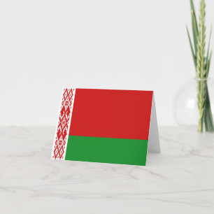 Carte pour notes du drapeau biélorusse