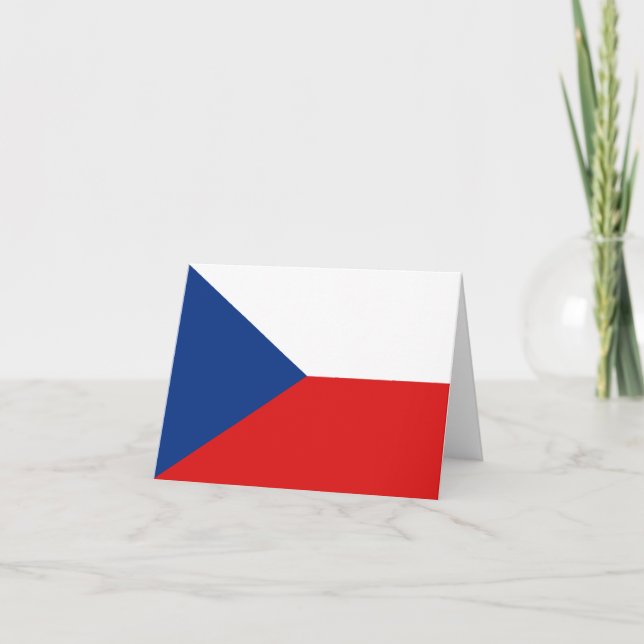 Carte pour notes du drapeau de la Tchéquie (Devant)