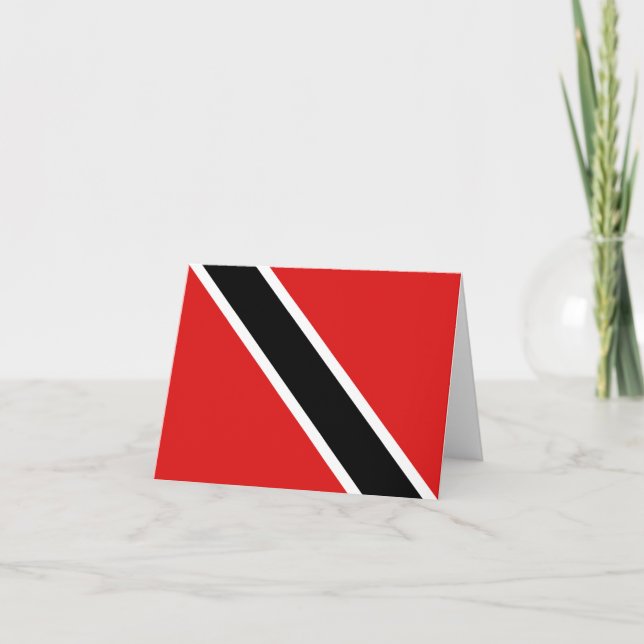 Carte pour notes du Drapeau de Trinité-et-Tobago (Devant)