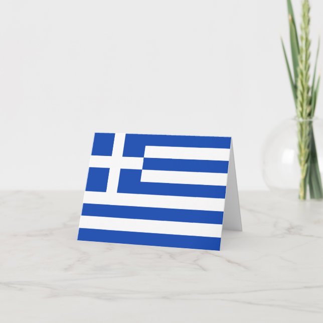 Carte pour notes du drapeau grec (Devant)