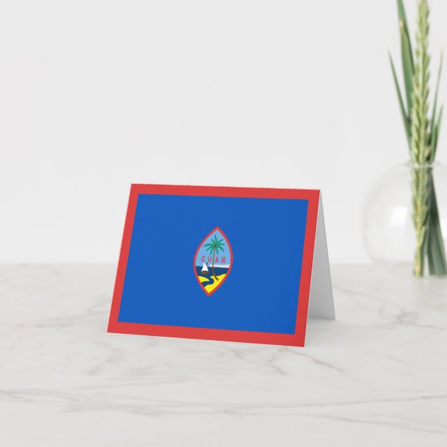 Carte pour notes du drapeau Guam (Devant)