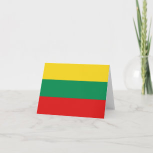 Carte pour notes du drapeau lituanien