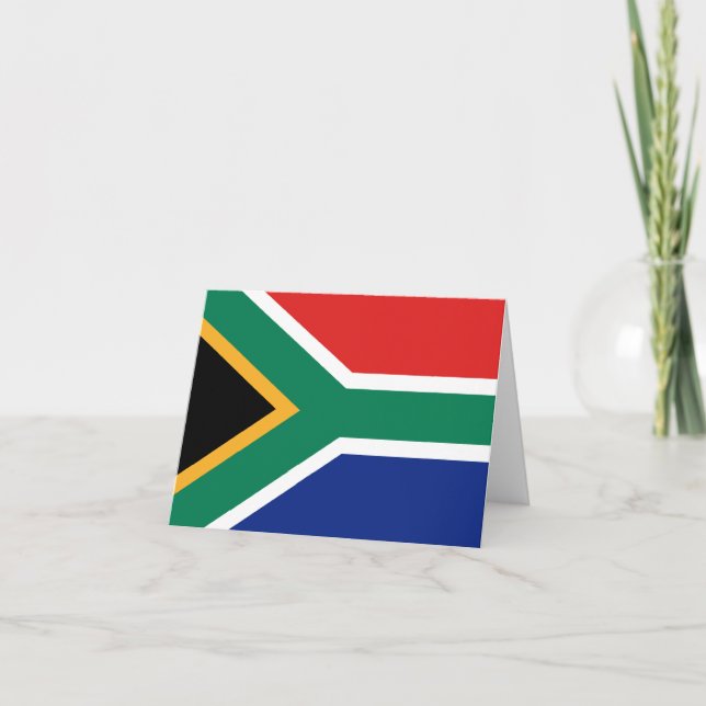 Carte pour notes du drapeau sud-africain (Devant)
