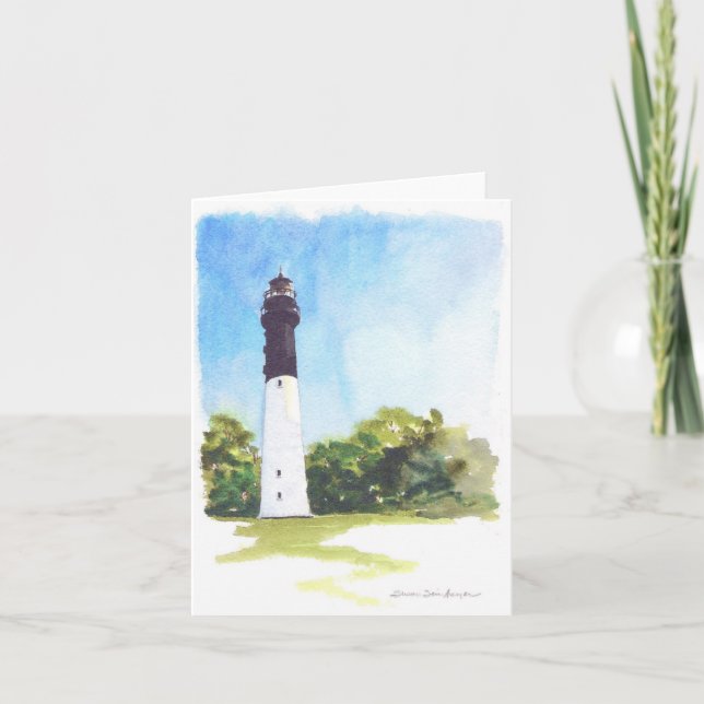 Carte pour notes du phare de Hunting Island (Devant)