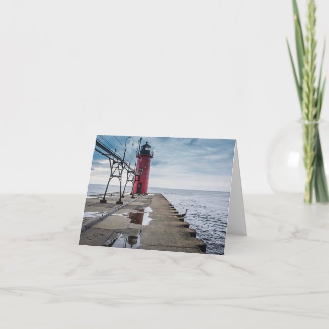 Carte pour notes du phare de South Haven (Devant)