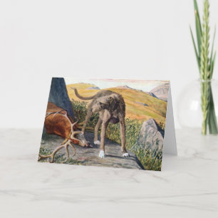 Carte pour notes écossais de Deerhound