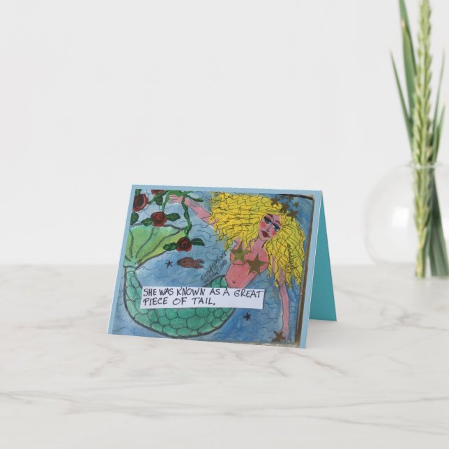 Carte pour notes-Elle était connue comme le grand  (Devant)