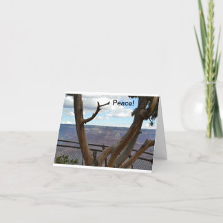 Carte pour notes encadré de canyon grand