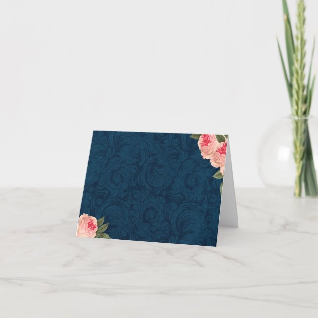 Carte pour notes fait sur commande de mariage (Devant)