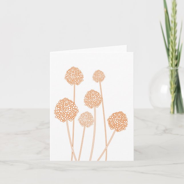 Carte pour notes FLEURS ÉTRANGES (Devant)