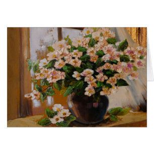 Carte pour notes floral artistique 2
