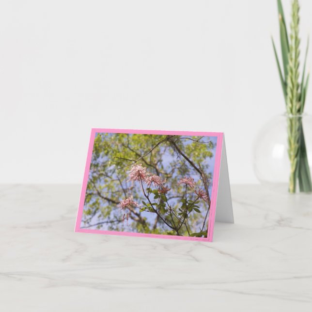 Carte pour notes floral d'azalées sauvages (Devant)