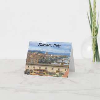 Carte pour notes : Florence, Italie