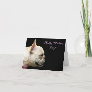 Carte pour notes heureux de bouledogue français du