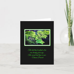 Carte pour notes inspiré d'arbre
