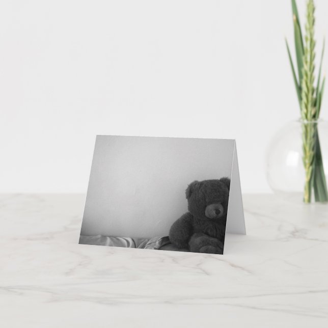 Carte pour notes isolé de blanc d'ours (Devant)