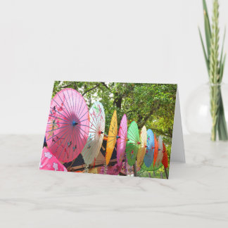 Carte pour notes japonais de parasol