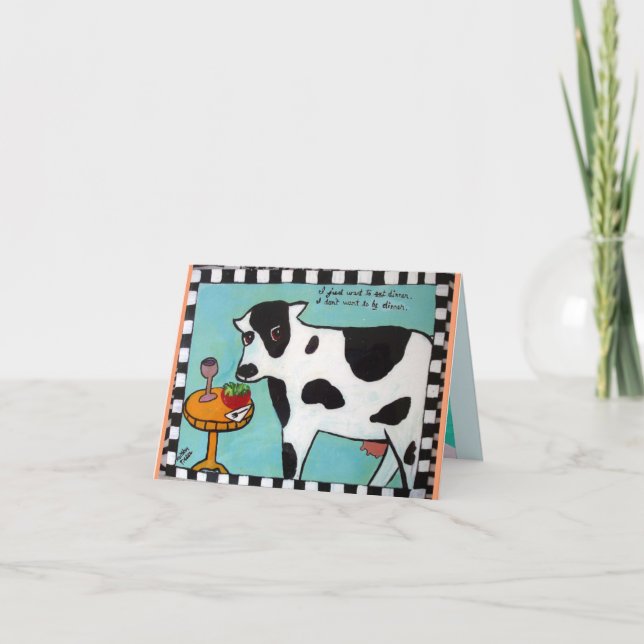 CARTE POUR NOTES-JE VEUX JUSTE DÎNER (Devant)