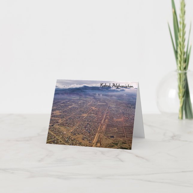 Carte pour notes :  Kaboul d'en haut (Devant)