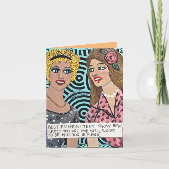 CARTE POUR NOTES-MEILLEURS AMIS-ILS SAVENT COMBIEN (Devant)