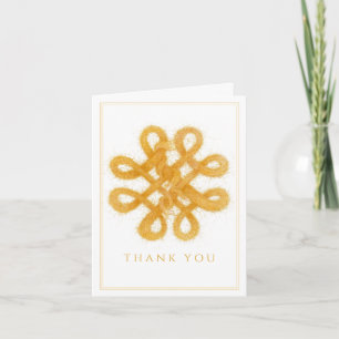 CARTE POUR NOTES Merci OR CELTIC KNOT